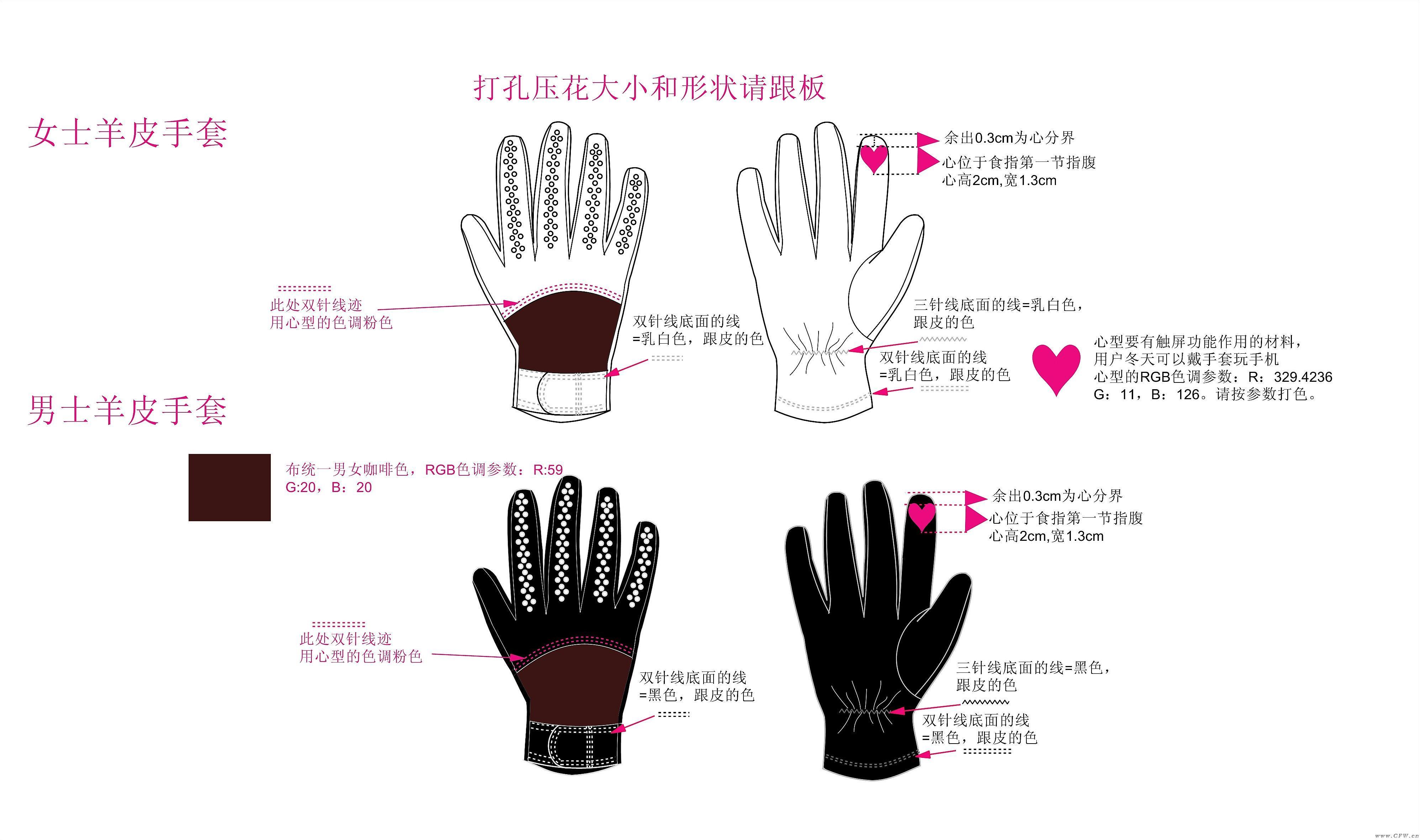 指尖上的温柔 心美德系列情侣手套设计赏析